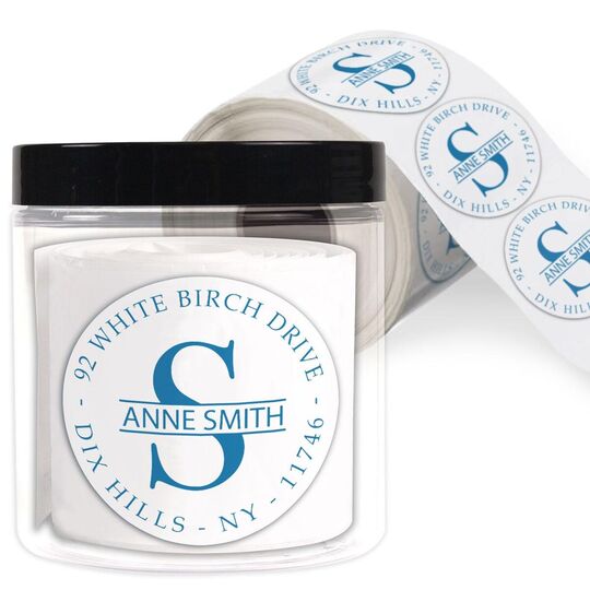 Banded Initial Round Address Labels in a Jar
